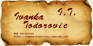 Ivanka Todorović vizit kartica